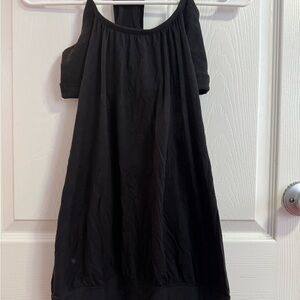 Lululemon Athletica Black sports bra with tank attached.